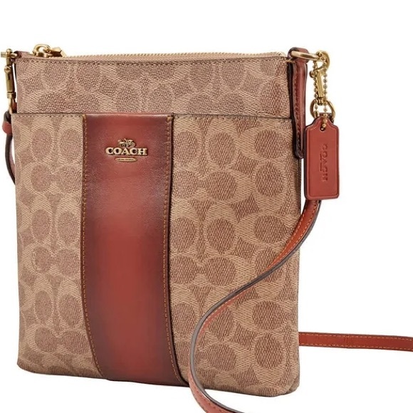 NWOT Coach Kitt Crossbody Center Stripe #41321 - Picture 8 of 9